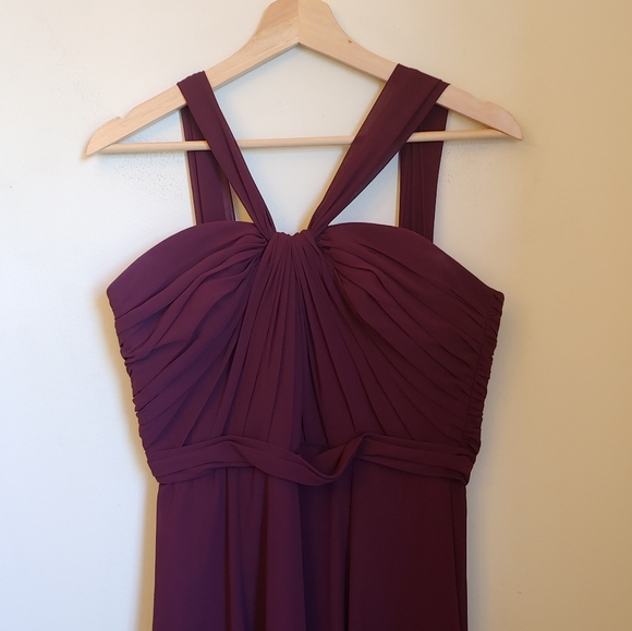 Amsale Red Sleeveless Sweetheart Gown for Weddings - Picture 4 of 7